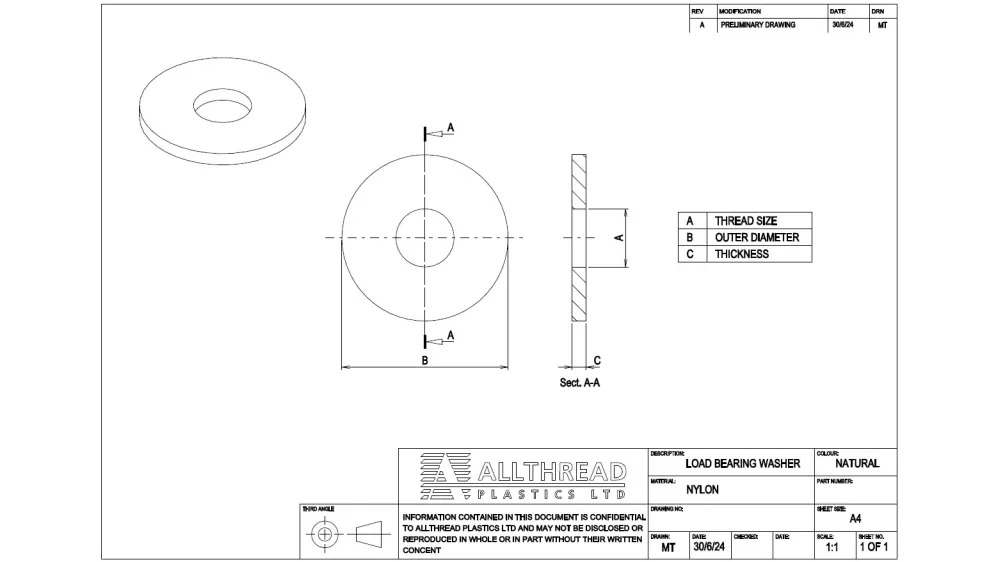 Nylon Load Bearing Washers