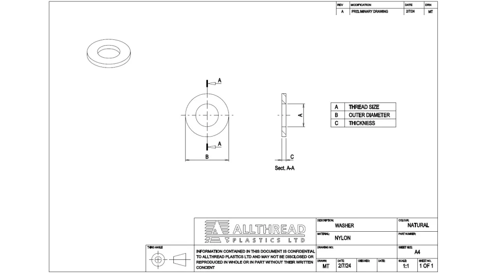 Polypropylene Washers