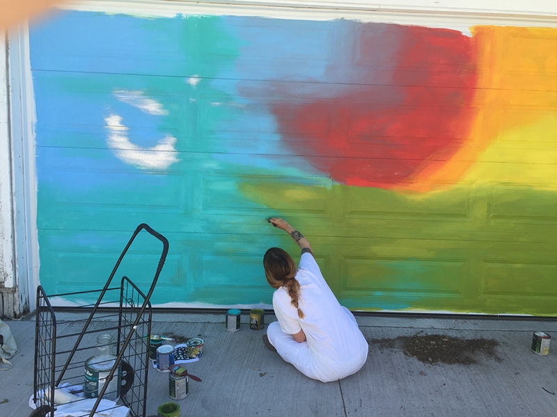 Garage Door Mural