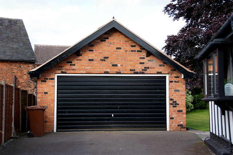 Black Garage Door