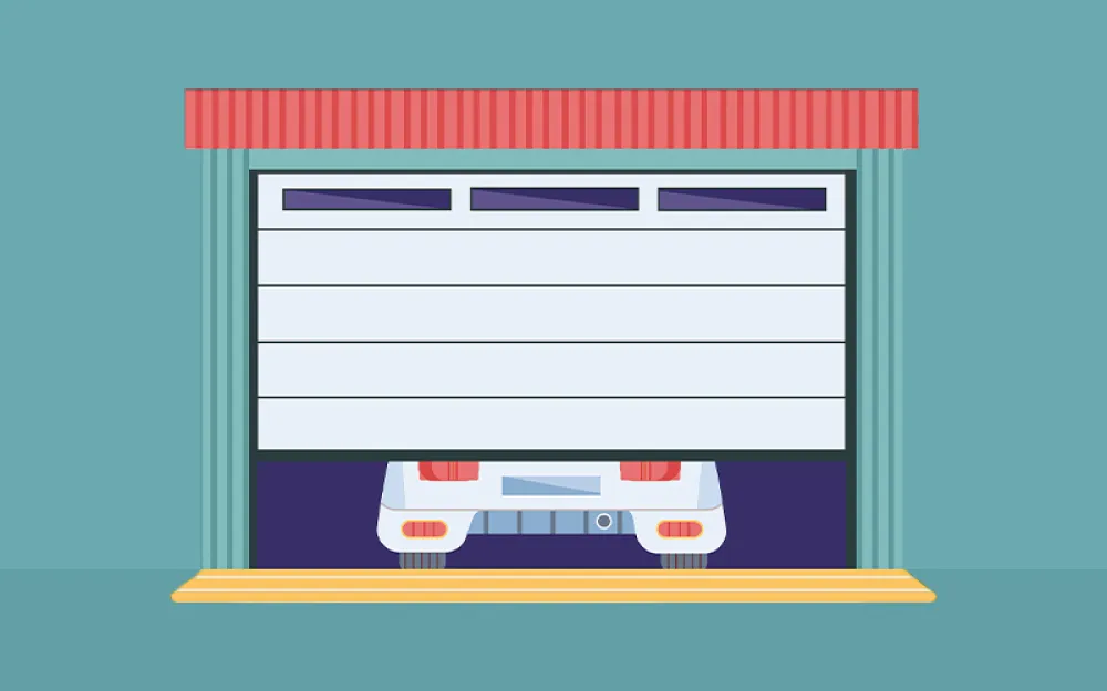 automated garage door for dsabled access garage