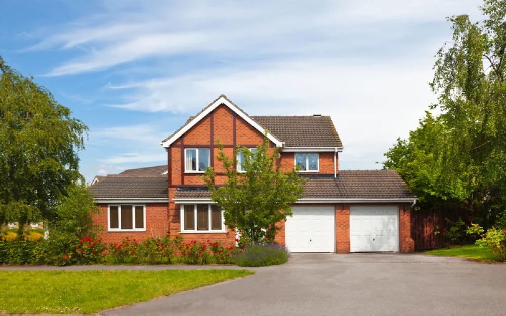 Twin garage door property