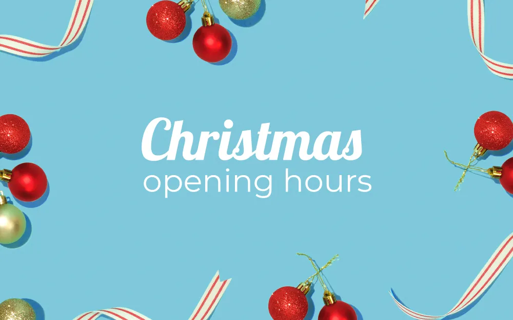 Christmas opening hours