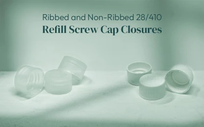 Ribbed and Non-Ribbed 28/410 Refill Screw Cap Closures