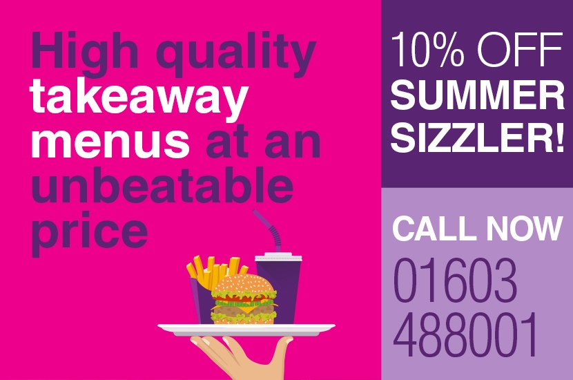 Colour Print takeaway menu offer