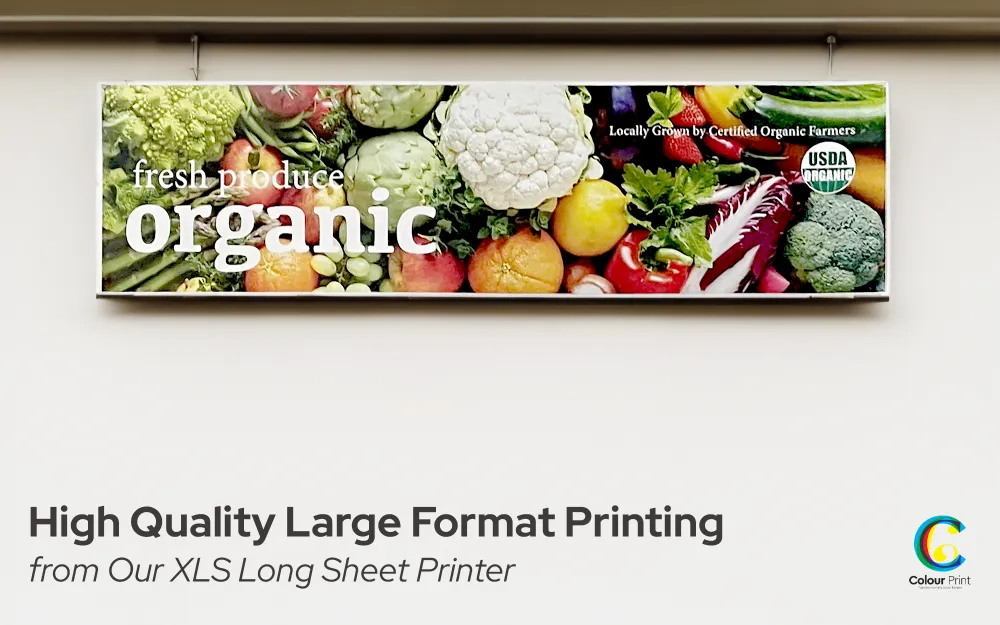 image of large printed banner