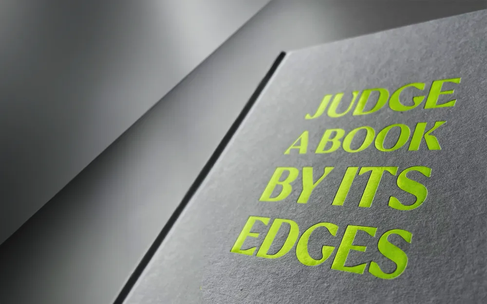 judge a book by its edges