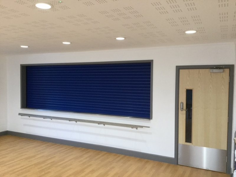  A fire shutter in a school