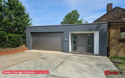 High Specification Doors for Modern Garage Extension in Norfolk