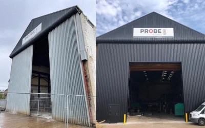 Massive Industrial Door Upgrade for Probe Oil Tools in Great Yarmouth