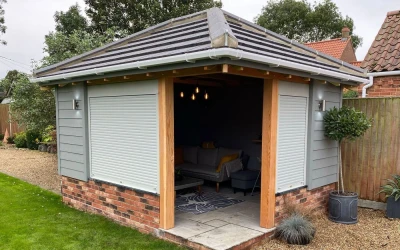 Roller Shutters Make Stylish Alternative Feature for Summer House