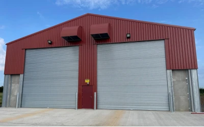 Installing Two Titan Industrial Doors in Tilbrook, Huntingdon