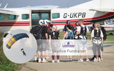 Skydive Raises Money For Leeway