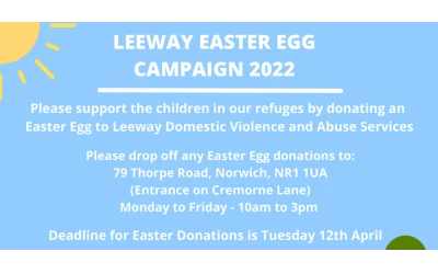 Leeway’s Annual Easter Egg Appeal is Live