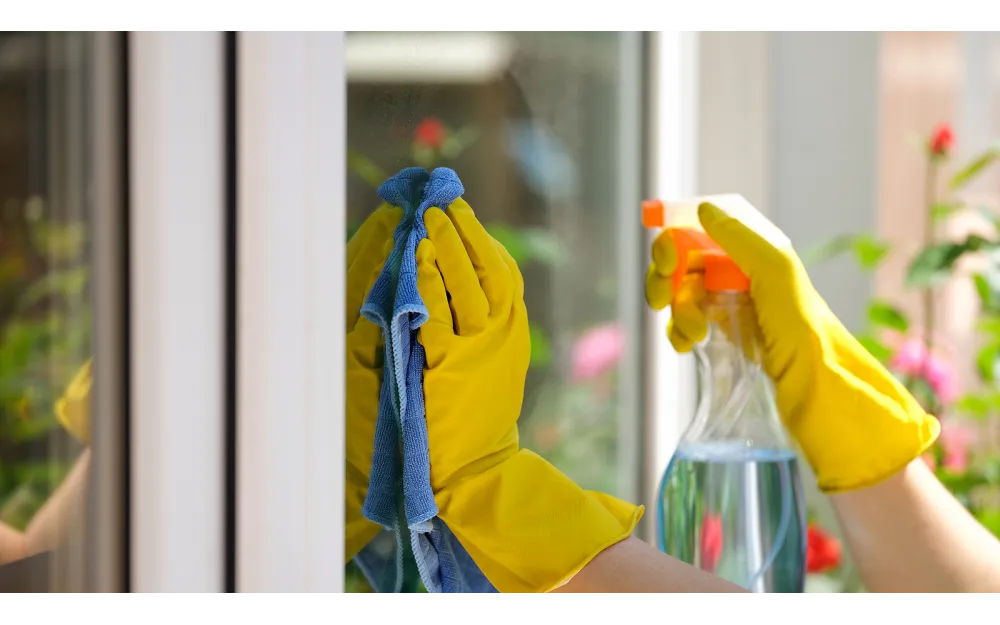 cleaning  glass