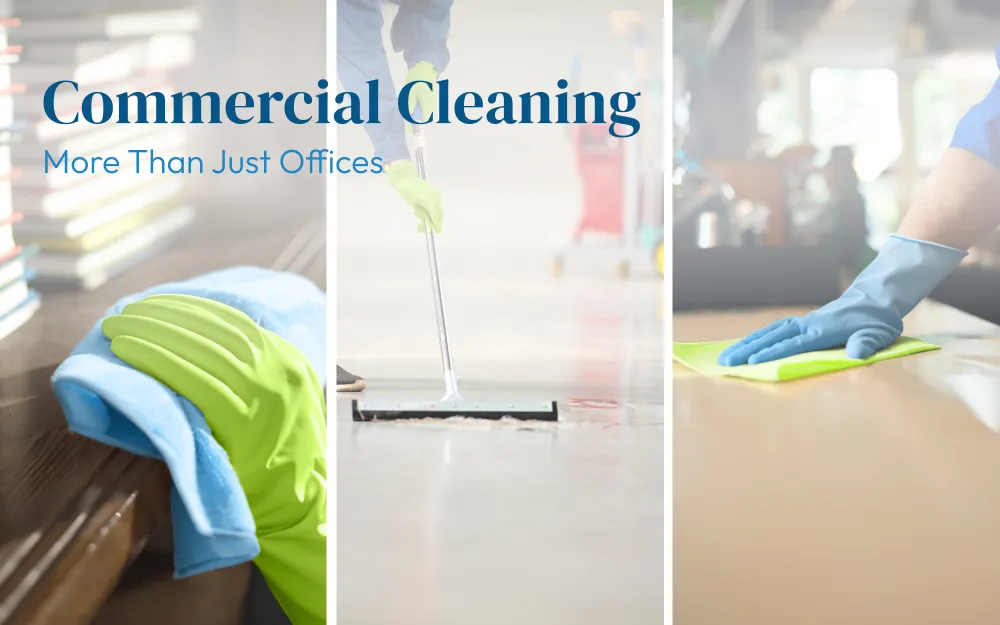 commercial cleaning of spaces other than offices