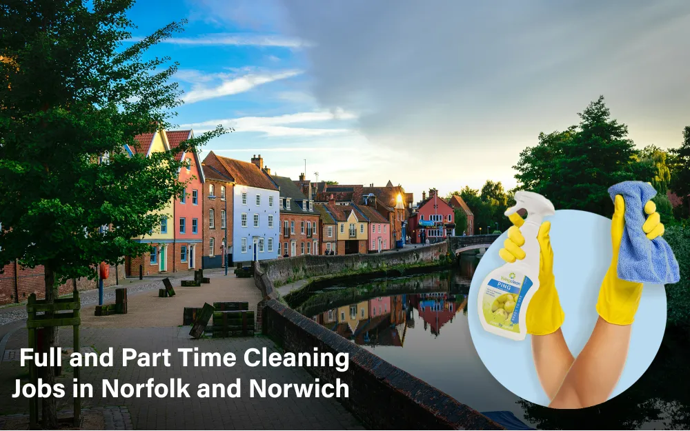 image of norwich and living clean cleaning supplies