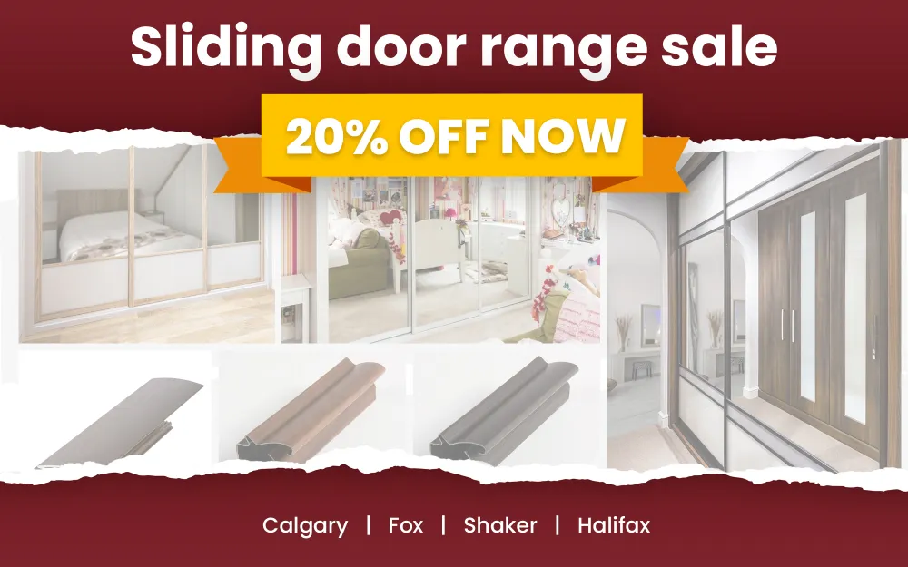 20% Discount on Sliding Door Ranges in Selected Colours