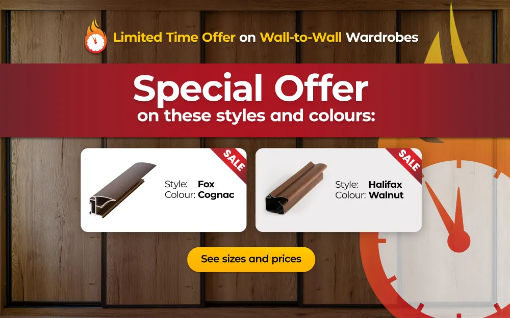 Limited Time Offer on Wall-to-Wall Wardrobes