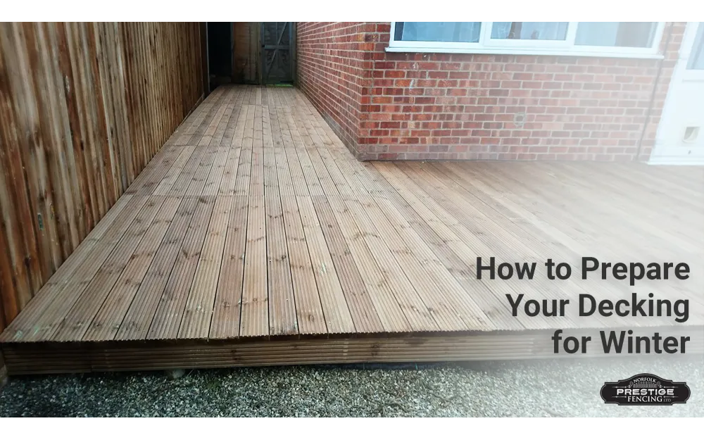 image of decking with title and logo overlaid on the image