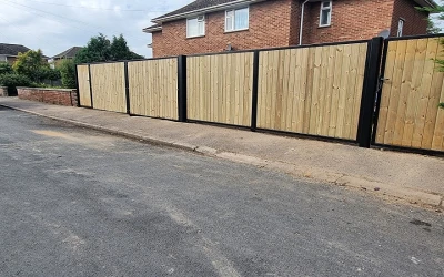 Strength and Privacy: Steel Framed Timber Gates