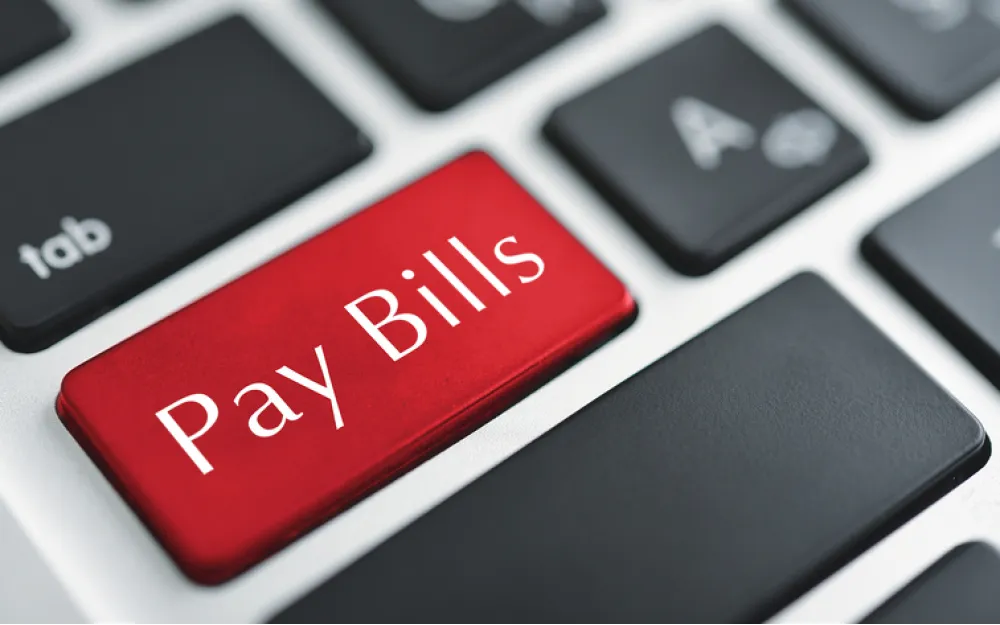 bills incuded pay bills button