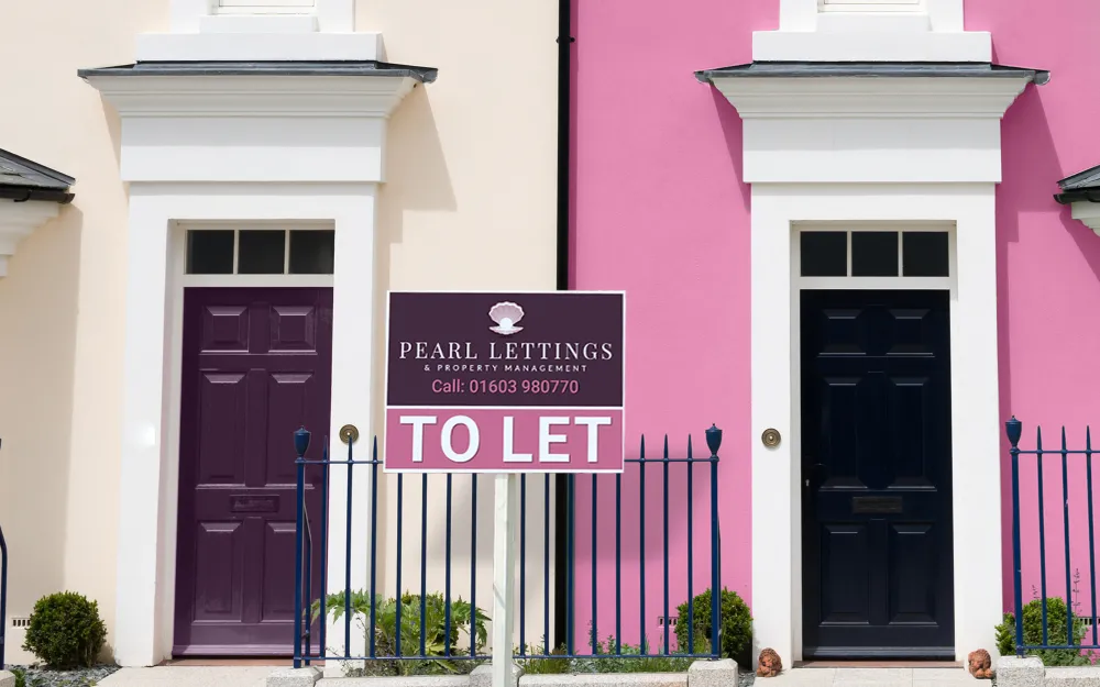 Pearl lettings to let sign HMO regulations in Norwich