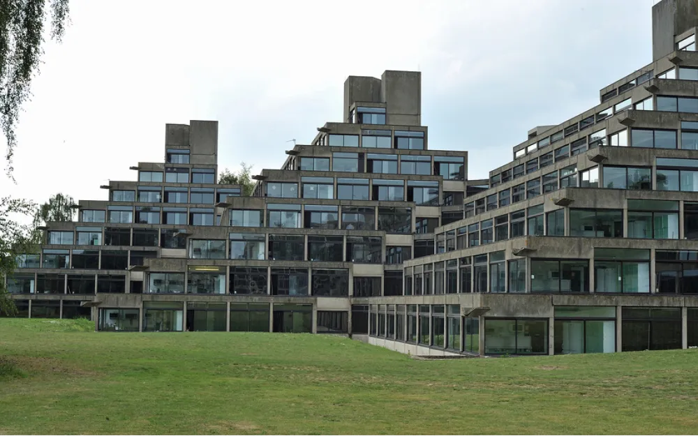 Exterior of student accommodation at University of East Anglia