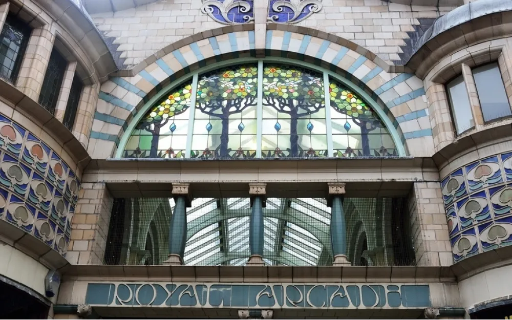 Royal Arcade shopping centre in Norwich