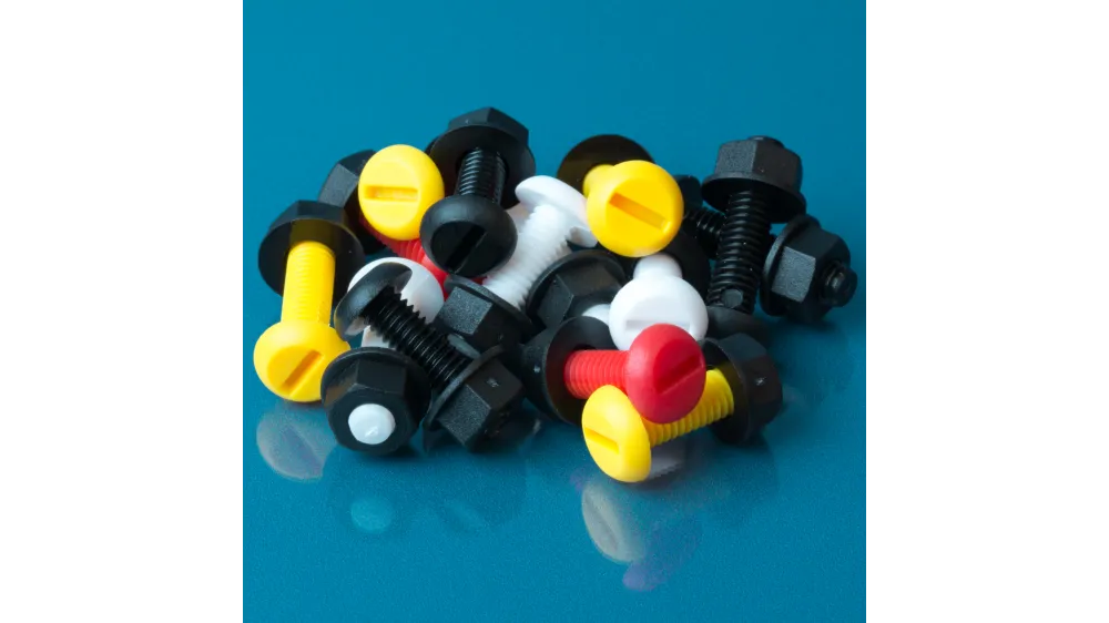 Nylon Number Plate Fixings - M6 x 25mm