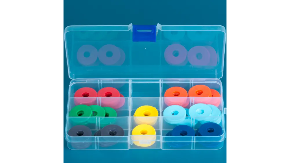 Nylon M8 Repair Washers - Multi Colour Kit