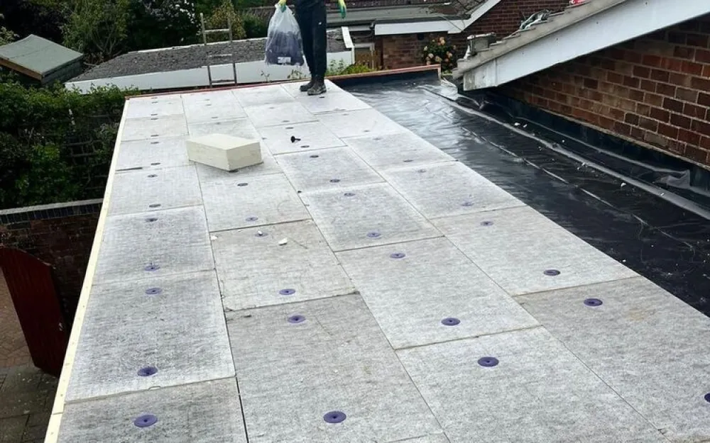 150mm pir insulation in position on the new roof