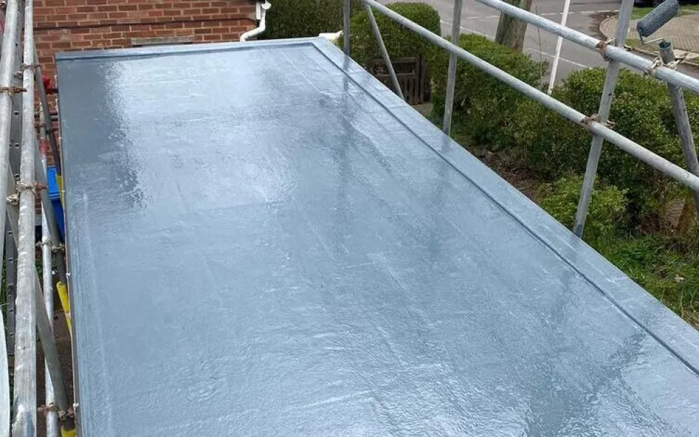 GRP fibreglass roof covering