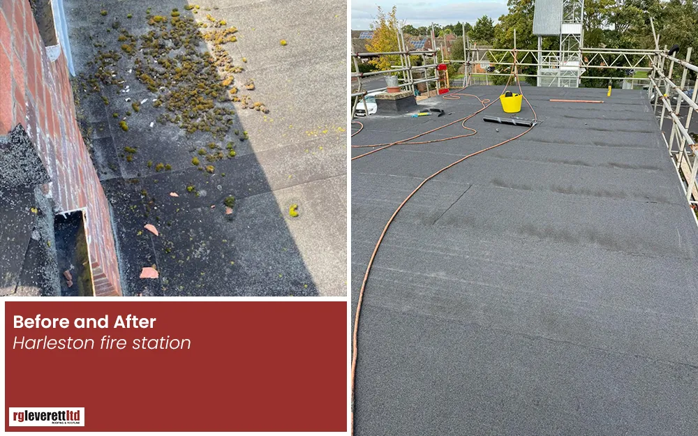 Harleston fire station roof repair