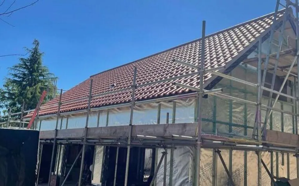 New pantile roof for garage installation in norwich