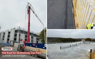 Flat Roof Installation for a Multistorey Car Park Outside Cambridge