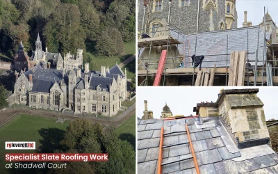Specialist Slate Roofing Work at Shadwell Court