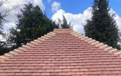 Plain Tile Garage Roof Refurbishment in Great Plumstead