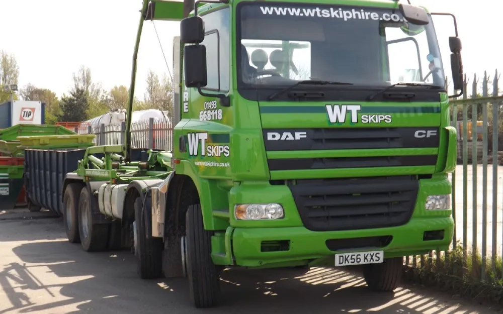 One of our skip hire vehicles.