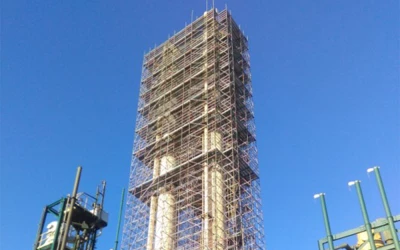 Scaffold Access and Personnel for Power Station Project